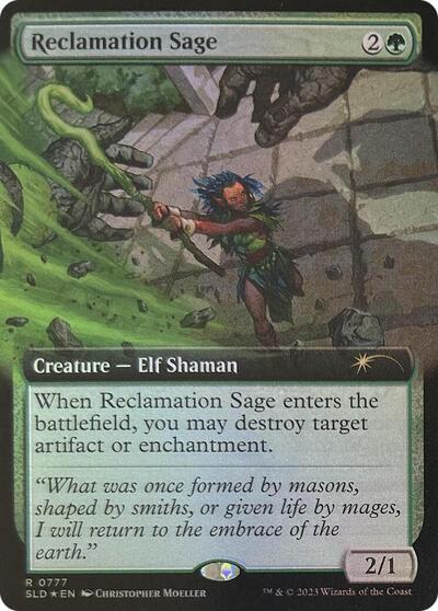 Reclamation Sage (Extended Art) (Secret Lair) Light Play Foil
