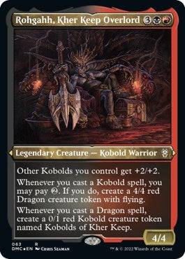 Rohgahh, Kher Keep Overlord (Foil Etched) (Commander: Dominaria United) Medium Play Foil