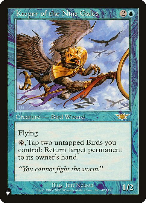 Keeper of the Nine Gales (The List) Light Play