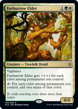 Faeburrow Elder (Throne of Eldraine) Light Play Foil