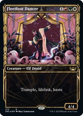 Fleetfoot Dancer (Gilded Foil) (Streets of New Capenna) Medium Play Foil
