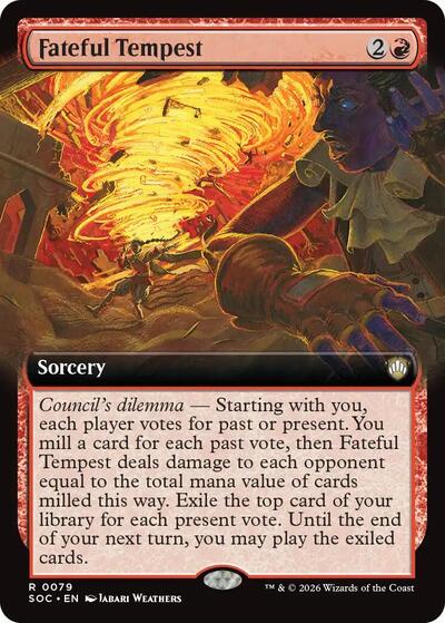 Fateful Tempest (Extended Art) (Commander: Secrets of Strixhaven) Near Mint