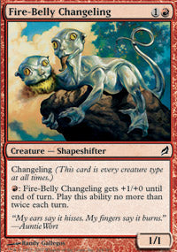 Fire-Belly Changeling (Lorwyn) Light Play Foil