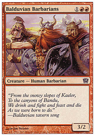 Balduvian Barbarians (9th Edition) Light Play