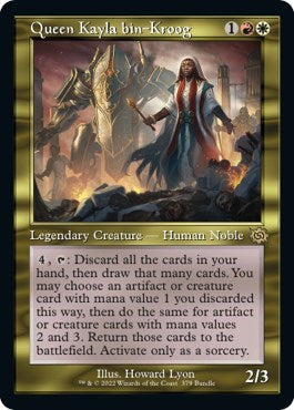Queen Kayla bin-Kroog (Retro Frame) (BRO Bundle) (Promos: Unique and Miscellaneous) Light Play Foil