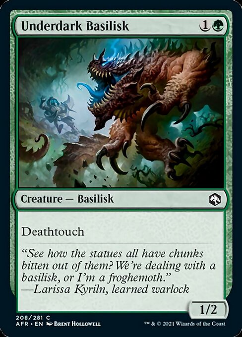 Underdark Basilisk (Adventures in the Forgotten Realms) Light Play Foil