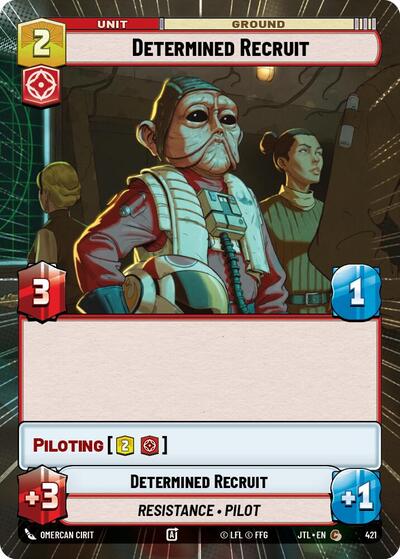 Determined Recruit (Hyperspace) (Jump to Lightspeed) Near Mint