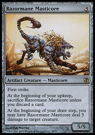 Razormane Masticore (Duel Decks: Elspeth vs Tezzeret) Light Play