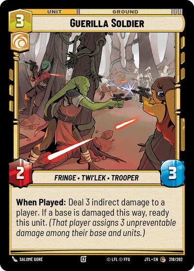 Guerilla Soldier (Jump to Lightspeed) Near Mint
