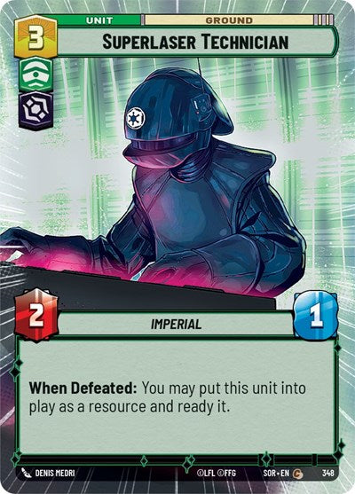 Superlaser Technician (Hyperspace) (Spark of Rebellion) Near Mint