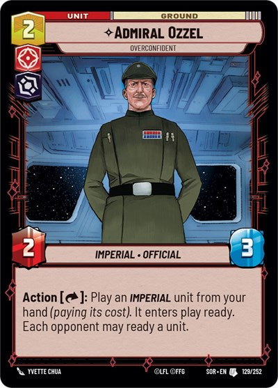 Admiral Ozzel Overconfident (Spark of Rebellion) Near Mint Foil