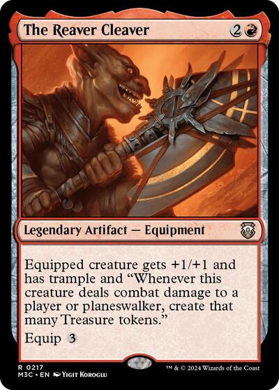 The Reaver Cleaver (Ripple Foil) (Commander: Modern Horizons 3) Light Play Foil
