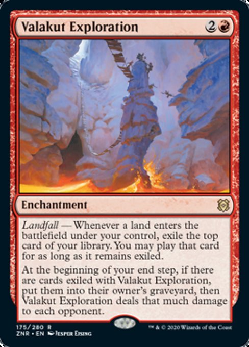 Valakut Exploration (Zendikar Rising) Light Play Foil