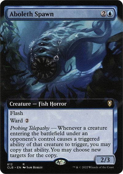 Aboleth Spawn (Extended Art) (Commander Legends: Battle for Baldur's Gate) Light Play