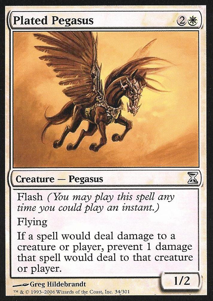 Plated Pegasus (Time Spiral) Medium Play Foil