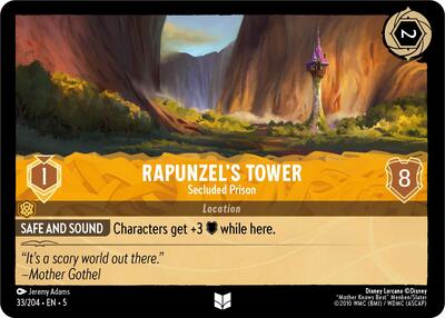 Rapunzel's Tower - Secluded Prison (Shimmering Skies) Near Mint Cold Foil