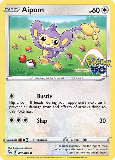 Aipom (Pokemon GO) Light Play Reverse Holofoil