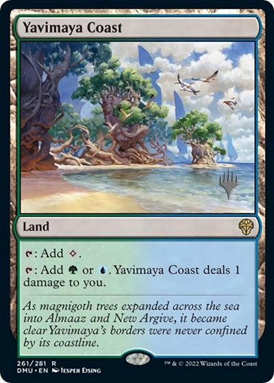 Yavimaya Coast (Promo Pack: Dominaria United) Medium Play Foil