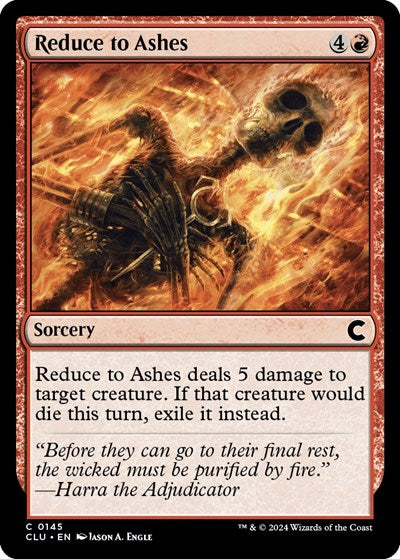Reduce to Ashes (Ravnica: Clue Edition) Light Play