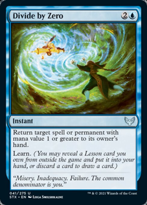 Divide by Zero (Strixhaven) Light Play Foil