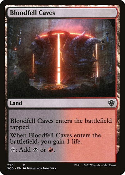 Bloodfell Caves (Commander 2022 Starter Decks) Near Mint