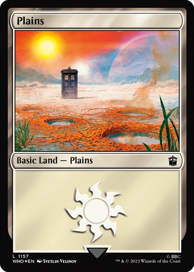 Plains (1157) (Surge Foil) (Universes Beyond: Doctor Who) Near Mint Foil