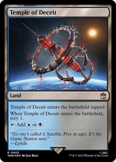 Temple of Deceit (Surge Foil) (Universes Beyond: Doctor Who) Light Play Foil
