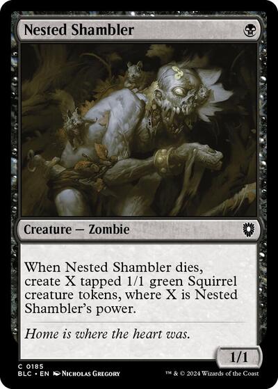 Nested Shambler (Commander: Bloomburrow) Light Play