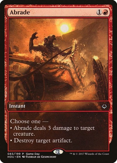 Abrade (Promos: Game Day and Store Championship) Medium Play