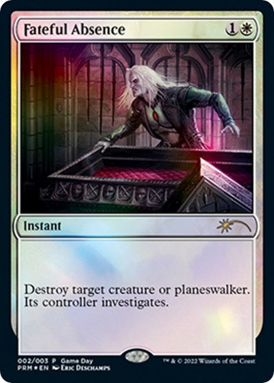 Fateful Absence (Promos: Game Day and Store Championship) Light Play Foil