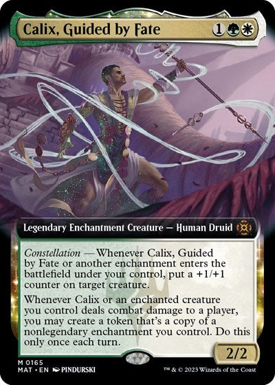 Calix, Guided by Fate (Extended Art) (March of the Machine: The Aftermath) Light Play Foil