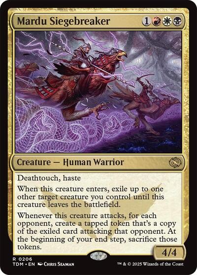 Mardu Siegebreaker (Tarkir: Dragonstorm) Light Play Foil