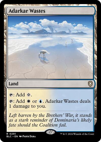 Adarkar Wastes (Commander: Bloomburrow) Near Mint