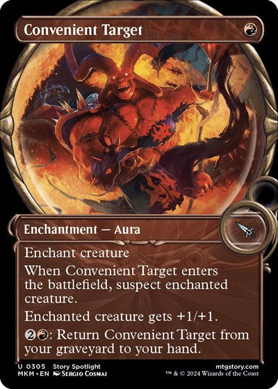Convenient Target (Showcase) (Murders at Karlov Manor) Near Mint
