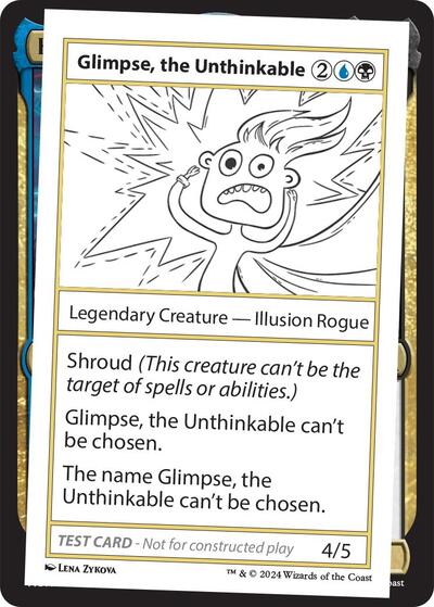 Glimpse, the Unthinkable (Mystery Booster 2 Playtest Cards) Near Mint