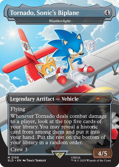 Tornado, Sonic's Biplane - Weatherlight (Secret Lair) Near Mint