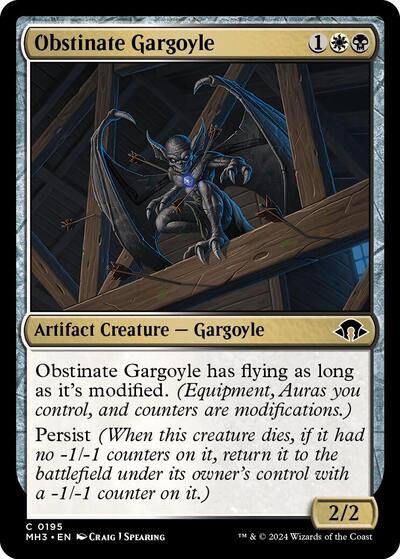 Obstinate Gargoyle (Modern Horizons 3) Light Play