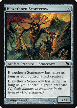 Blazethorn Scarecrow (Shadowmoor) Medium Play Foil