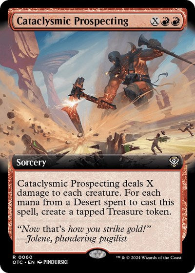 Cataclysmic Prospecting (Extended Art) (Commander: Outlaws of Thunder Junction) Near Mint Foil