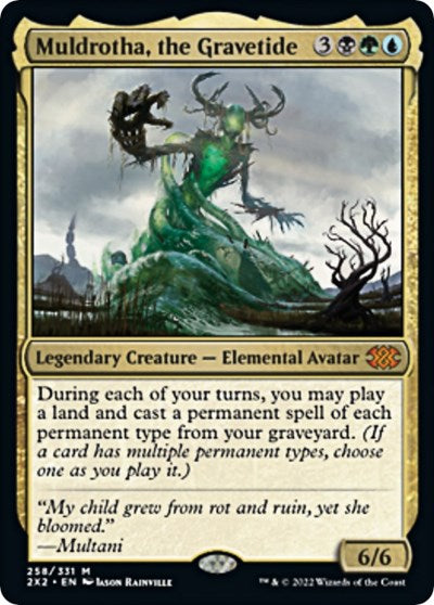 Muldrotha, the Gravetide (Double Masters 2022) Light Play Foil