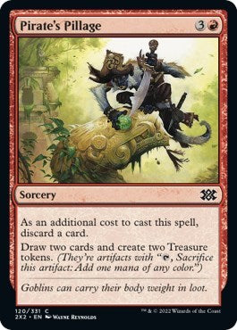 Pirate's Pillage (Double Masters 2022) Heavy Play Foil