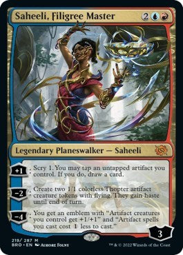 Saheeli, Filigree Master (The Brothers' War) Light Play Foil