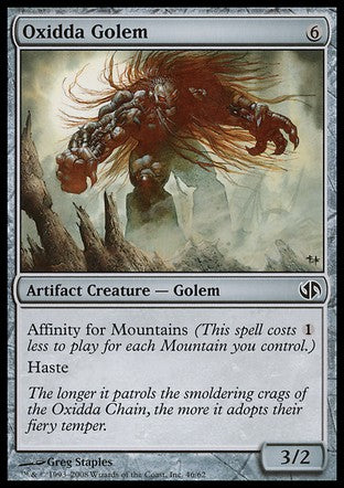 Oxidda Golem (Duel Decks: Jace vs Chandra) Medium Play