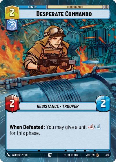 Desperate Commando (Hyperspace) (Jump to Lightspeed) Near Mint
