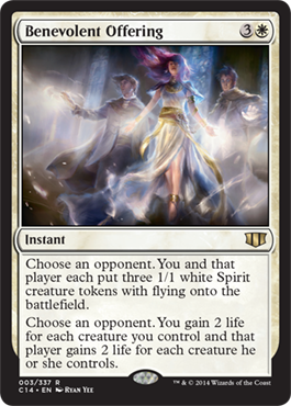 Benevolent Offering (Commander 2014 Edition) Damaged / Poor