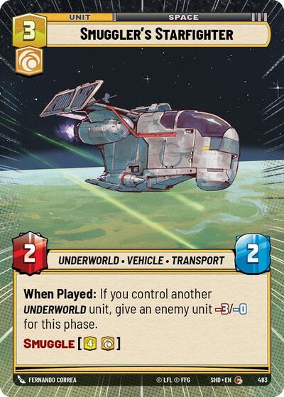 Smuggler's Starfighter (Hyperspace) (Shadows of the Galaxy) Near Mint