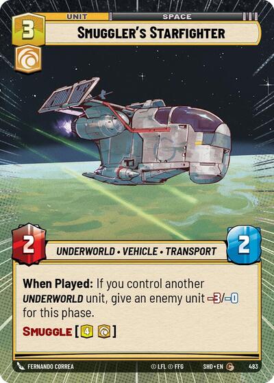 Smuggler's Starfighter (Hyperspace) (Shadows of the Galaxy) Near Mint Foil