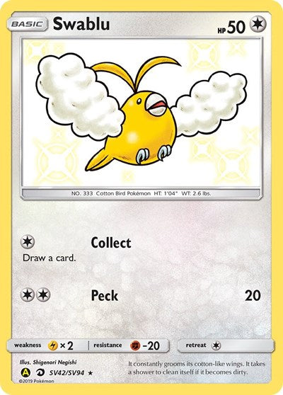 Swablu (Hidden Fates: Shiny Vault) Near Mint Holofoil