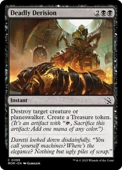 Deadly Derision (March of the Machine) Light Play Foil