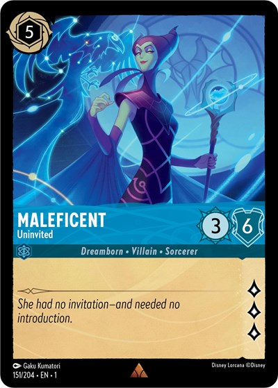 Maleficent - Univited (The First Chapter) Near Mint Cold Foil